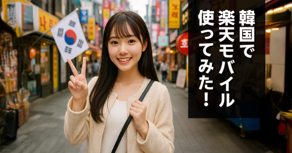 韓国で楽天モバイル