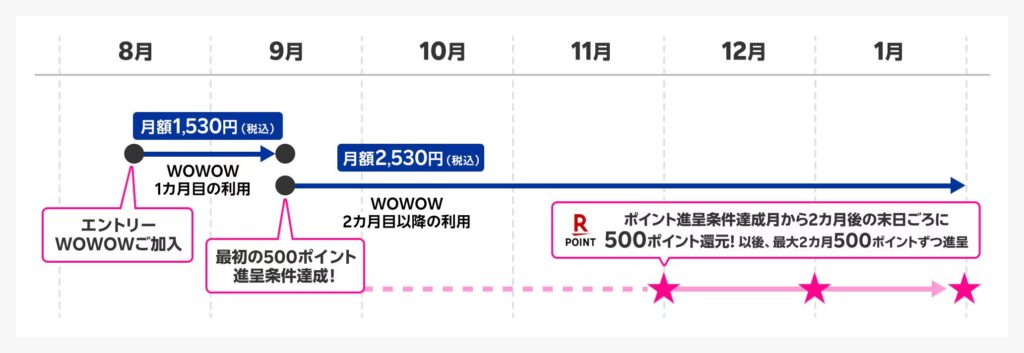 ポイントのスケジュール