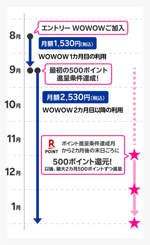 ポイントのスケジュール