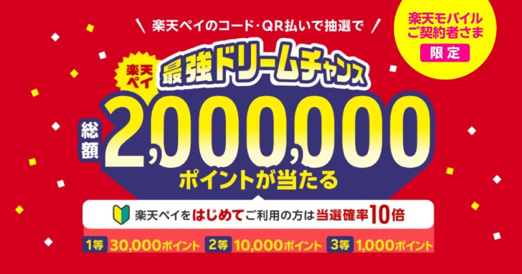 2025年12月楽天ペイ最強ドリームチャンス